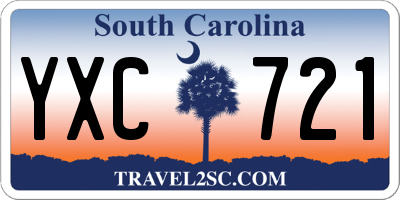 SC license plate YXC721