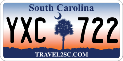 SC license plate YXC722