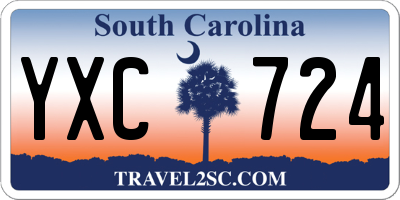 SC license plate YXC724