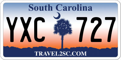 SC license plate YXC727