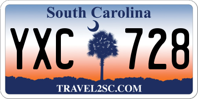 SC license plate YXC728