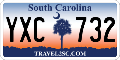 SC license plate YXC732
