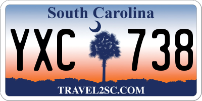 SC license plate YXC738