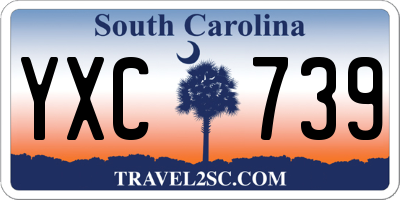 SC license plate YXC739