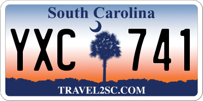 SC license plate YXC741