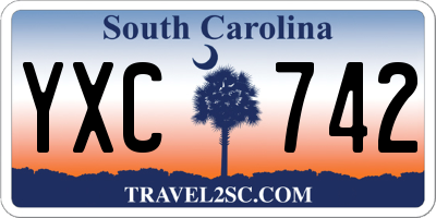 SC license plate YXC742