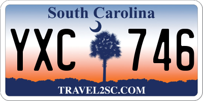 SC license plate YXC746