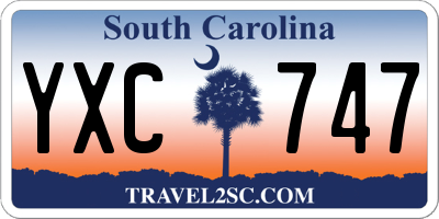 SC license plate YXC747