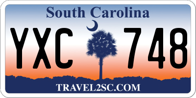 SC license plate YXC748