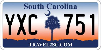 SC license plate YXC751