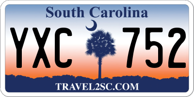 SC license plate YXC752