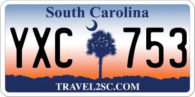 SC license plate YXC753