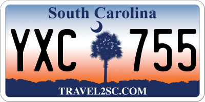 SC license plate YXC755