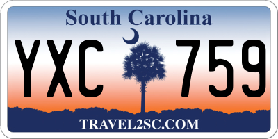 SC license plate YXC759