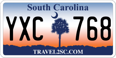 SC license plate YXC768