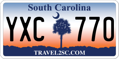 SC license plate YXC770