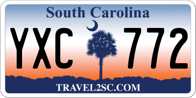 SC license plate YXC772