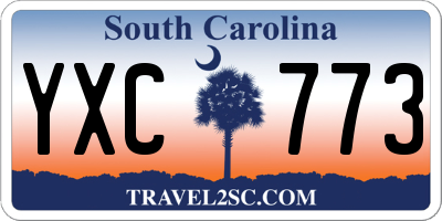 SC license plate YXC773