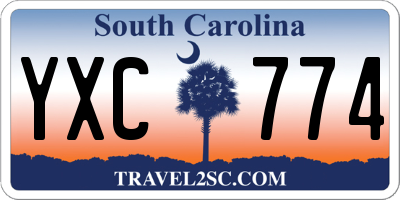 SC license plate YXC774