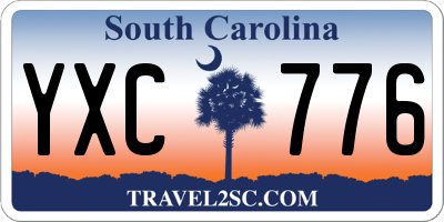 SC license plate YXC776
