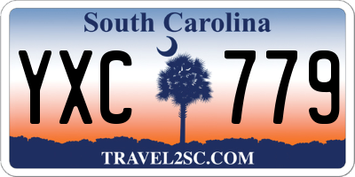 SC license plate YXC779