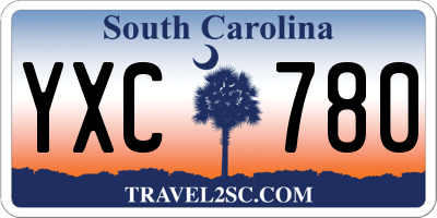 SC license plate YXC780