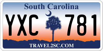 SC license plate YXC781