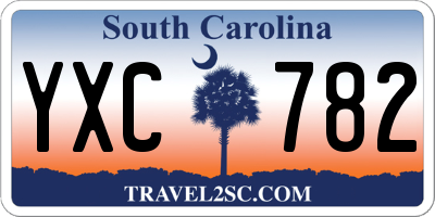 SC license plate YXC782
