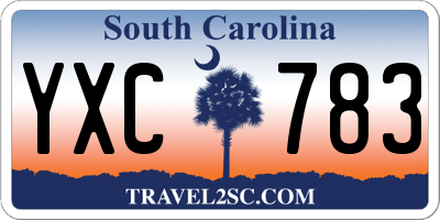 SC license plate YXC783