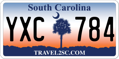 SC license plate YXC784