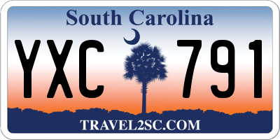 SC license plate YXC791