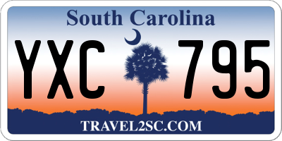 SC license plate YXC795