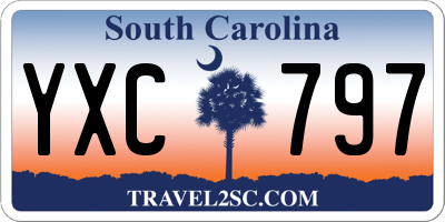 SC license plate YXC797