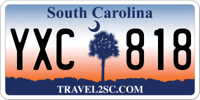 SC license plate YXC818