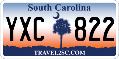 SC license plate YXC822