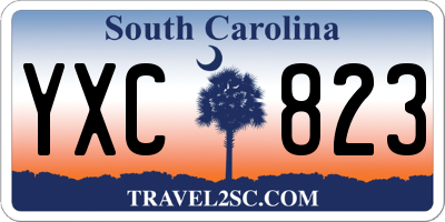 SC license plate YXC823
