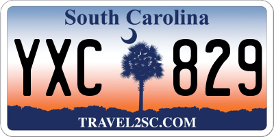SC license plate YXC829