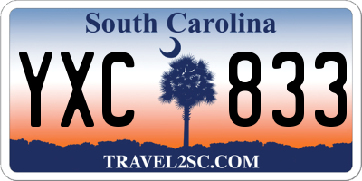 SC license plate YXC833