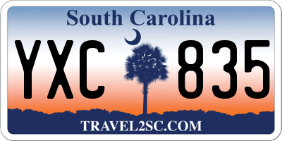 SC license plate YXC835