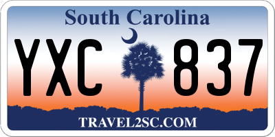 SC license plate YXC837