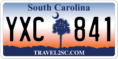SC license plate YXC841