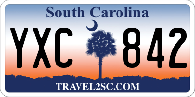 SC license plate YXC842