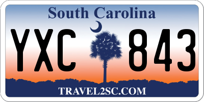 SC license plate YXC843