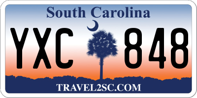 SC license plate YXC848