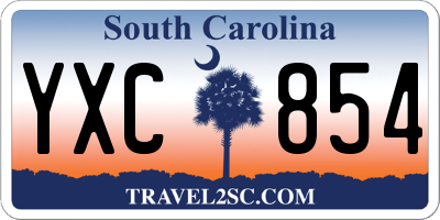 SC license plate YXC854