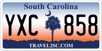 SC license plate YXC858