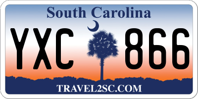 SC license plate YXC866