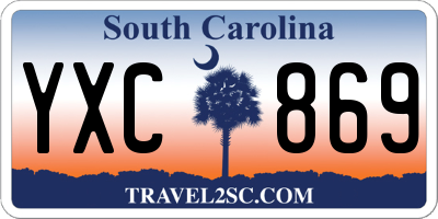 SC license plate YXC869