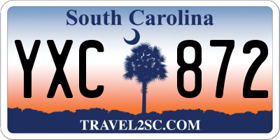 SC license plate YXC872