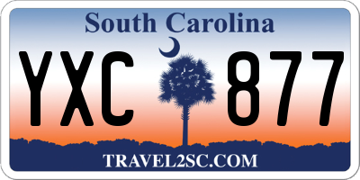 SC license plate YXC877